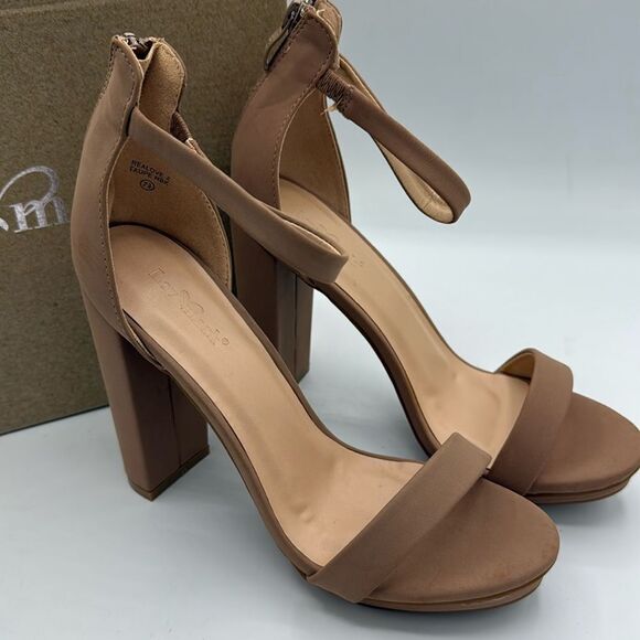 Taupe  Heel Lov Mark Realove -2  5in heel - Picture 1 of 8
